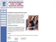 Tablet Screenshot of donaldsoneyecare.com